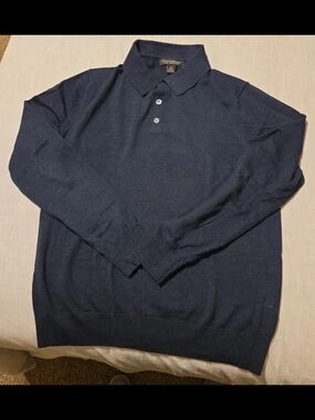 Banana Republic Marino Wool Polo Sweater - Small